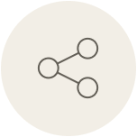 Step 03 icon: share the link