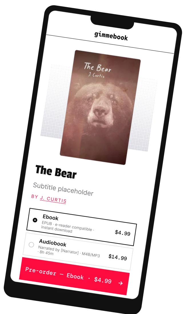 Book page shown on a phone